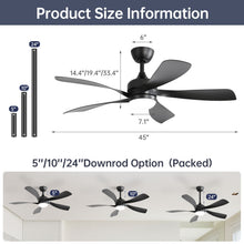 Load image into Gallery viewer, Ceiling Fan & DC Motor And Integrated Light