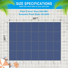 Load image into Gallery viewer, Inground Rectangle Winter Safety Pool Cover, Solid Safety