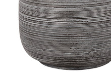 Load image into Gallery viewer, Ceramic Round Table Lamp With Ivory Drum Shade - Gray
