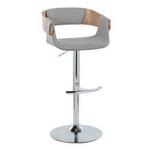 Load image into Gallery viewer, Elisa - Mid Century Modern Adjustable Barstool With Swivel With Rounded T Footrest (Set of 2)