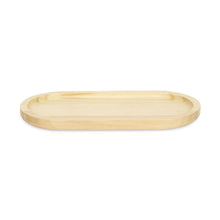 Load image into Gallery viewer, 12" Solid Wood Handmade Oval Vanity Tray - Natural
