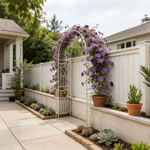 Load image into Gallery viewer, Metal Garden Arch Garden Arbor Trellis Climbing Plants Support Rose Arch Outdoor Arch