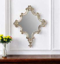 Load image into Gallery viewer, 30" Diamond Solid Framed Accent Mirror - White