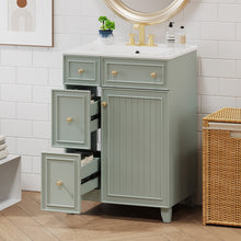 Load image into Gallery viewer, Transitional Style Bathroom Vanity Cabinet With Ceramic Sink