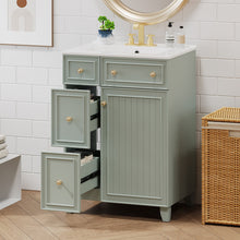 Load image into Gallery viewer, Transitional Style Bathroom Vanity Cabinet With Ceramic Sink