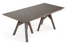 Load image into Gallery viewer, Solid Wood Double Pedestal Base Dining Table (486037) - Brown