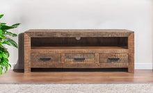 Load image into Gallery viewer, Solid Wood Console Table - Natural And Brown