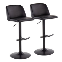 Load image into Gallery viewer, Toriano - Contemporary Adjustable Bar Stool With Rounded T Footrest (Set of 2)