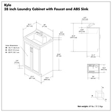 Load image into Gallery viewer, Kyle - Laundry Cabinet & Faucet And Stainless Steel Sink
