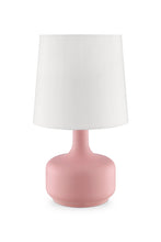 Load image into Gallery viewer, Metal Bedside Table Lamp With White Shade - Pink