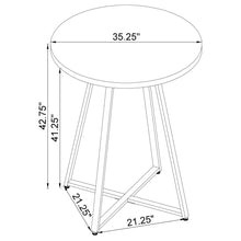 Load image into Gallery viewer, Burkhart - Round Height Bistro Bar Table - Brown Oak