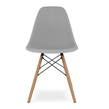 Load image into Gallery viewer, Heavy Duty Plastic Wood Dining Side Chair - Gray
