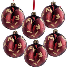Load image into Gallery viewer, Christmas Ball Glass Decorative Hanging Ball Christmas Tree Ornaments, For Holiday Party Decorations