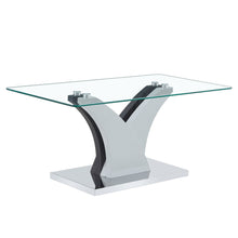 Load image into Gallery viewer, Artistic Rectangular Coffee Table With Tempered Glass Countertop