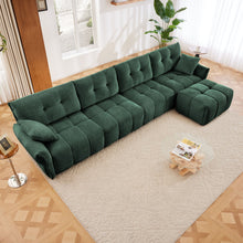 Load image into Gallery viewer, Sofa Set With Ottoman And Pillows, Textured, High Resilience Cushions