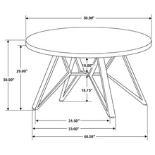 Load image into Gallery viewer, Royceton - Top Dining Table Industrial Round Dining Table - Gray / Black