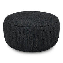 Load image into Gallery viewer, Fredrik - Round Pouf - Black