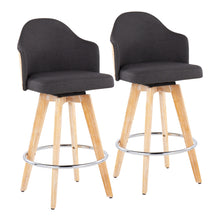 Load image into Gallery viewer, Ahoy - Contemporary Fixed Height Counter Stool & Round Footrest (Set of 2)