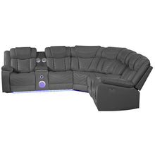 Load image into Gallery viewer, Challenger - Recliner Sectional Sofa, Built In USB, C Ports & Bluetooth