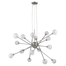 Load image into Gallery viewer, Modern Multi Light Geometric Hanging Chandelier Light - Silver