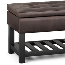 Load image into Gallery viewer, Cosmopolitan - Storage Ottoman Bench With Open Bottom