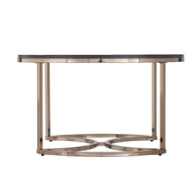 Load image into Gallery viewer, Manufactured Wood And Metal With Iron Round Coffee Table - Champagne