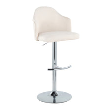 Load image into Gallery viewer, Ahoy - Contemporary Adjustable Barstool With Swivel With Rounded T Footrest (Set of 2)