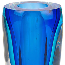 Load image into Gallery viewer, Cylinder Table Vase (375783) - Blue / Clear