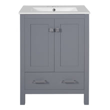 Load image into Gallery viewer, Bathroom Vanity With Integrated Undermount Ceramic Sink, 2 Doors And 1 Drawer, Soft Close Hinges