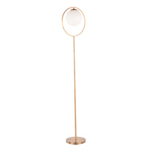 Load image into Gallery viewer, Moon - Contemporary Floor Lamp - Gold / Frosted