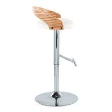Load image into Gallery viewer, Grotto - Contemporary Adjustable Height Barstool With Swivel With Straight T Footrest (Set of 2)