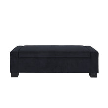 Load image into Gallery viewer, Textured Fabric Ottoman Bench With Hinged Lid