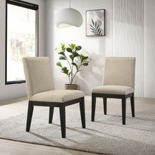 Load image into Gallery viewer, Roundhill Furniture - Rocco Contemporary Solid Wood Dining Chairs (Set of 2) - Beige