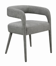 Load image into Gallery viewer, Upholstered Linen Open Back Dining Side Chairs (Set of 2) - Dark Gray