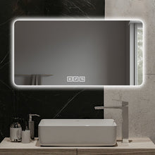 Load image into Gallery viewer, LED Bathroom Mirror With 3 Color Dimmable Backlight