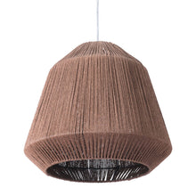 Load image into Gallery viewer, Woven Paper String Hanging Pendent Lamp - Brown