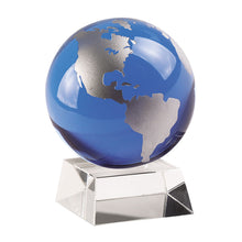 Load image into Gallery viewer, Modern Abstract Tabletop Sculpture - Clear / Blue