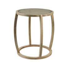 Load image into Gallery viewer, 26" Clear Glass Round End Table - Natural