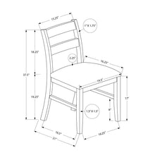 Load image into Gallery viewer, Dining Chair, Upholstered, Side, Dining Room, Transitional (Set of 2) - Brown