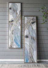 Load image into Gallery viewer, Elongated Modern Abstract Oil Paintings, Wall Art For Living Room Dining Room Bedroom Office Entryway (Set of 2) - Multicolor