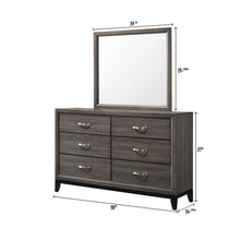 Load image into Gallery viewer, Contemporary 6 Drawer Dresser With Handles