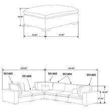 Load image into Gallery viewer, Zachary - Upholstered Ottoman