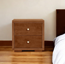 Load image into Gallery viewer, Two Drawer Nightstand - Walnut