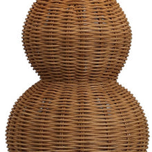 Load image into Gallery viewer, Gourd Table Lamps With Empire Shades (Set of 2) - Dark Brown