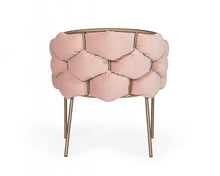 Load image into Gallery viewer, Upholstered Fabric Dining Arm Chair - Pink