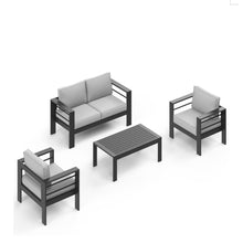Load image into Gallery viewer, Outdoor Patio Set With All-Weather Thick Cushions