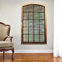 Load image into Gallery viewer, 73" Arch Solid Framed Antiqued Glass Full Length Hanging Mirror - Brown