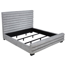 Load image into Gallery viewer, Fandango - Eastern Bed With Rolled Tufting - Gray