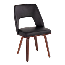 Load image into Gallery viewer, Triad - Mid-Century Modern Upholstered Chair (Set of 2) - Walnut / Black