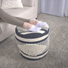 Load image into Gallery viewer, Diamond - Handcrafted Cylindrical Pouf